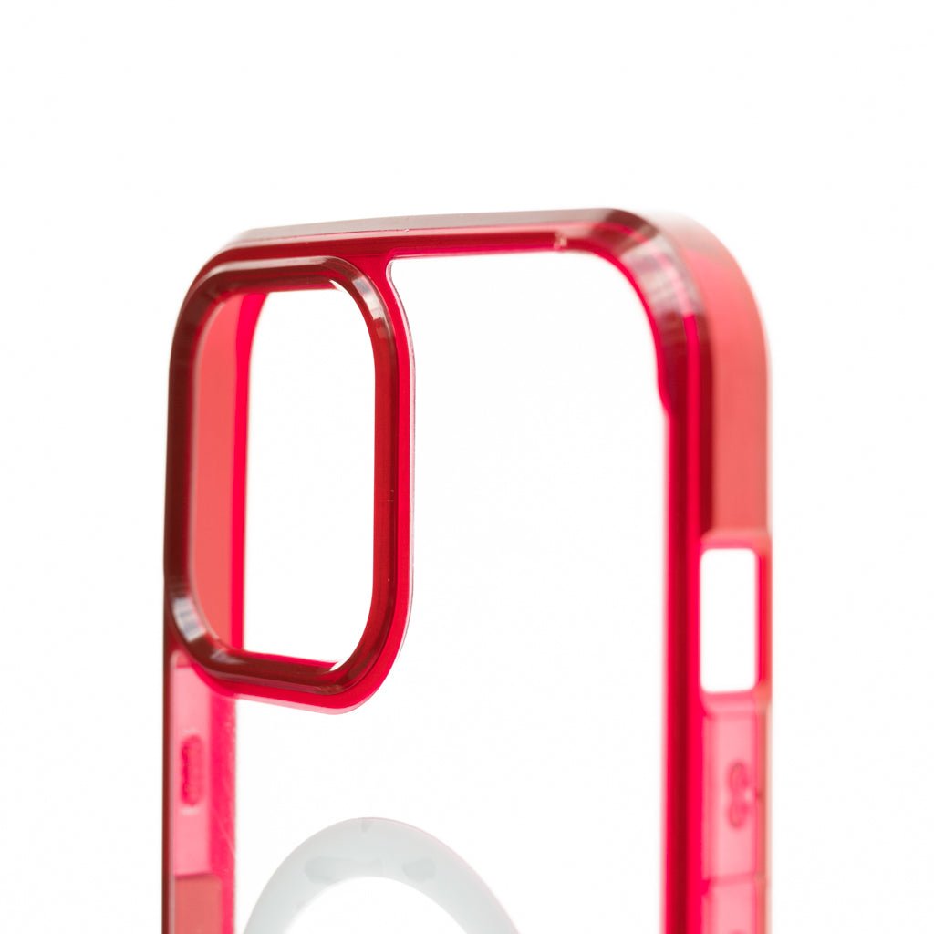 Estuche Clásico Spigen MagSafe Marco Apple iPhone 13 Color Rojo / Transparente — foto 4