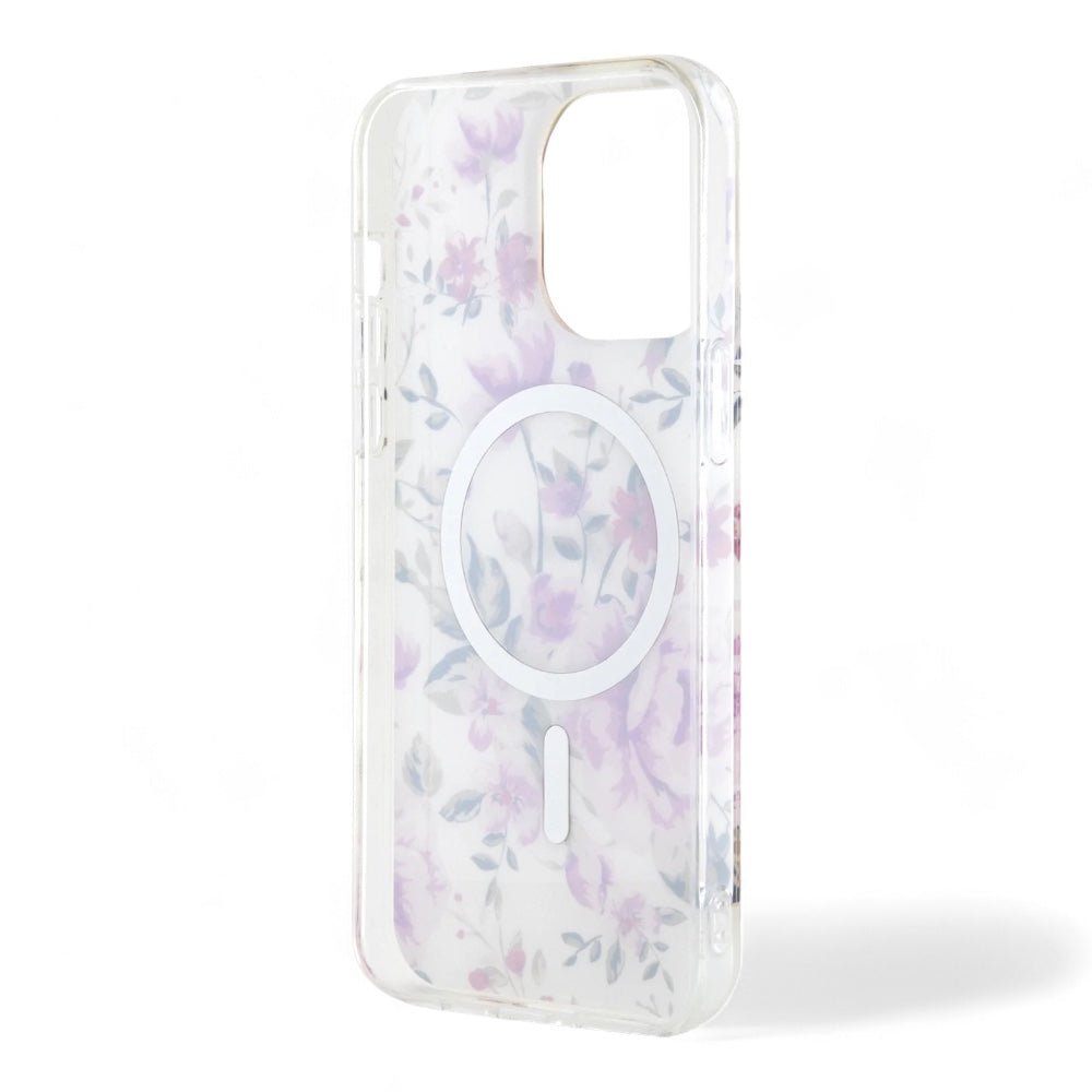 Estuche GUESS MagSafe iPhone 15 Pro - Pc/tpu Purple Hard Case MagSafe Iml Golden Marble Color Morado — foto 3
