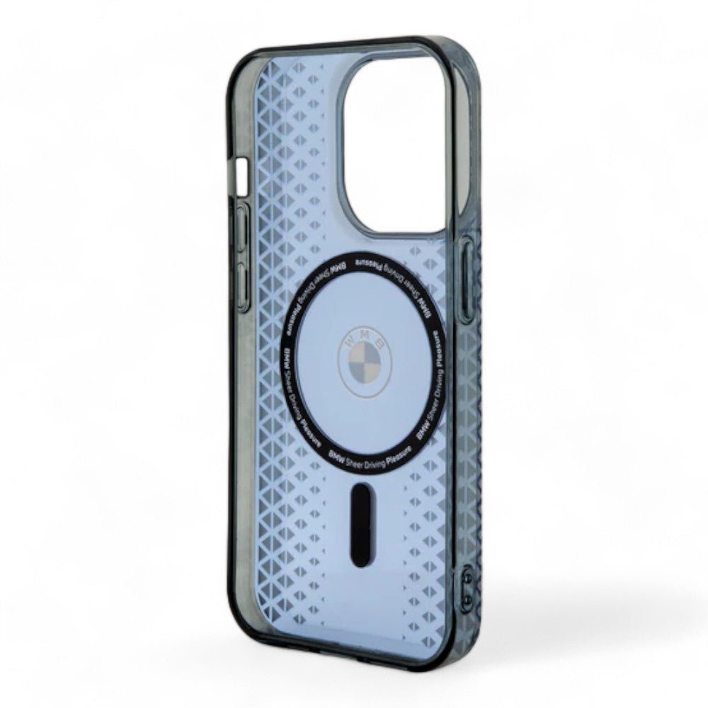 Estuche Bmw MagSafe iPhone 15 Pro Pc/tpu Blue Hard Case MagSafe Signature Iml Track Color Azul — foto 4