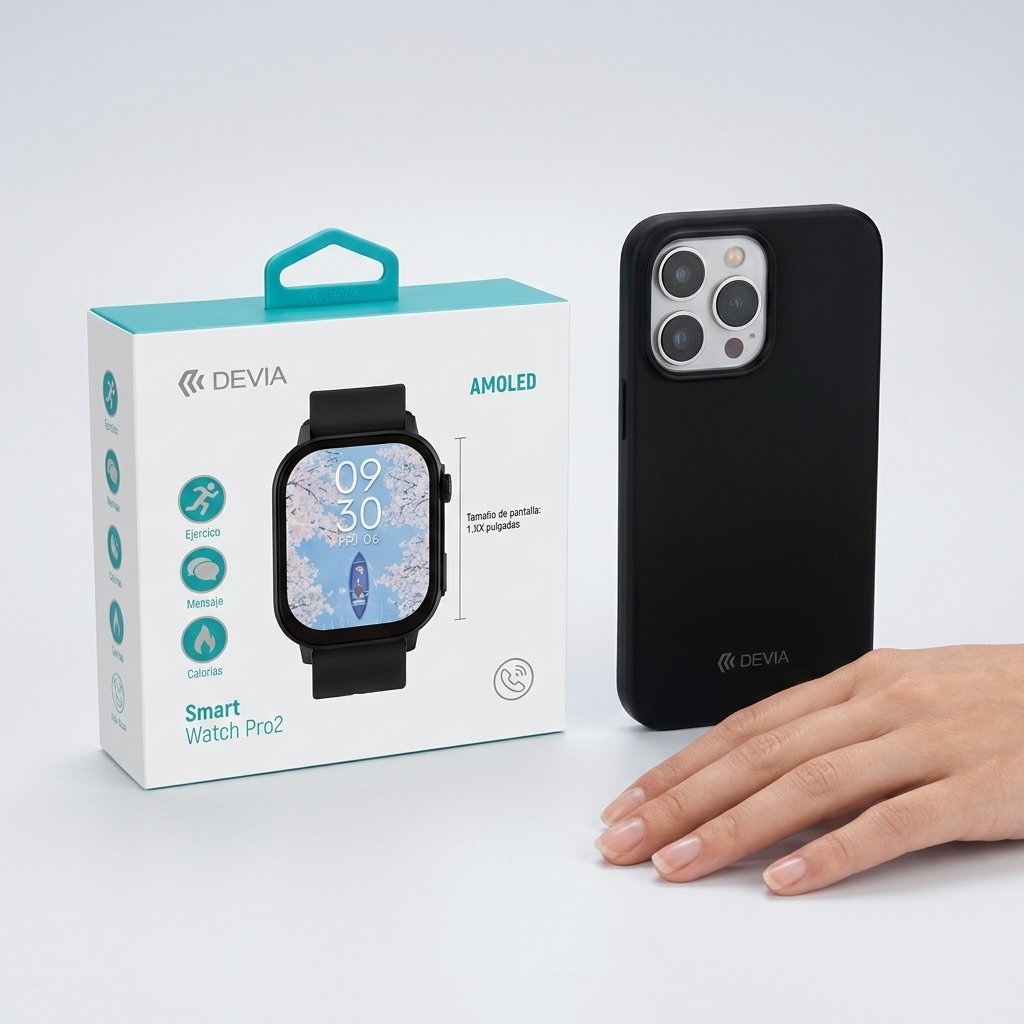 Accesorio Devia Smart Watch Pro 2 Color Black — foto 6