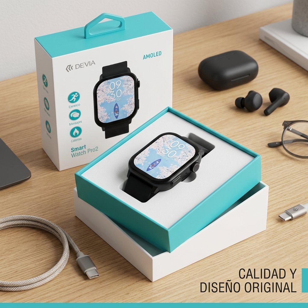 Accesorio Devia Smart Watch Pro 2 Color Black — foto 4