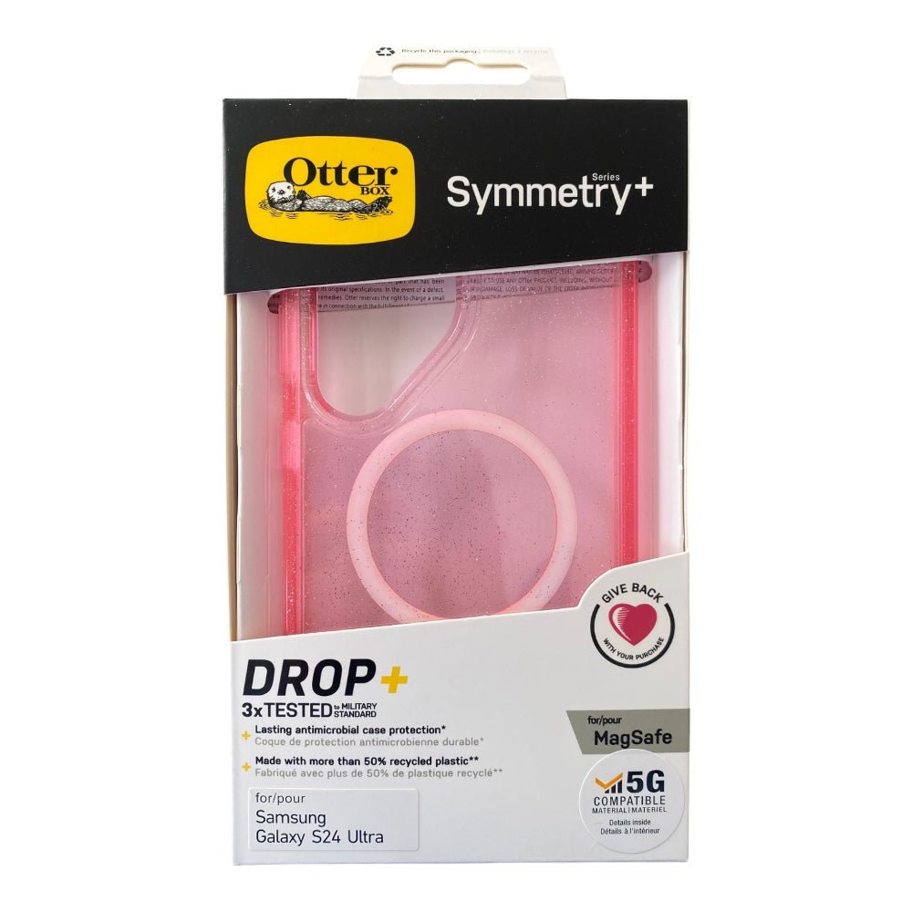 Estuche OtterBox Symmetry Samsung S24 Ultra MagSafe Color Rosado