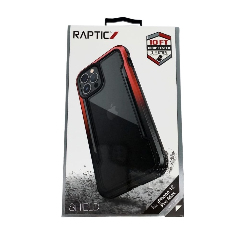 Estuche Protección Xdoria Raptic Shield For Apple iPhone 12 Pro Max Color Rojo / Negro
