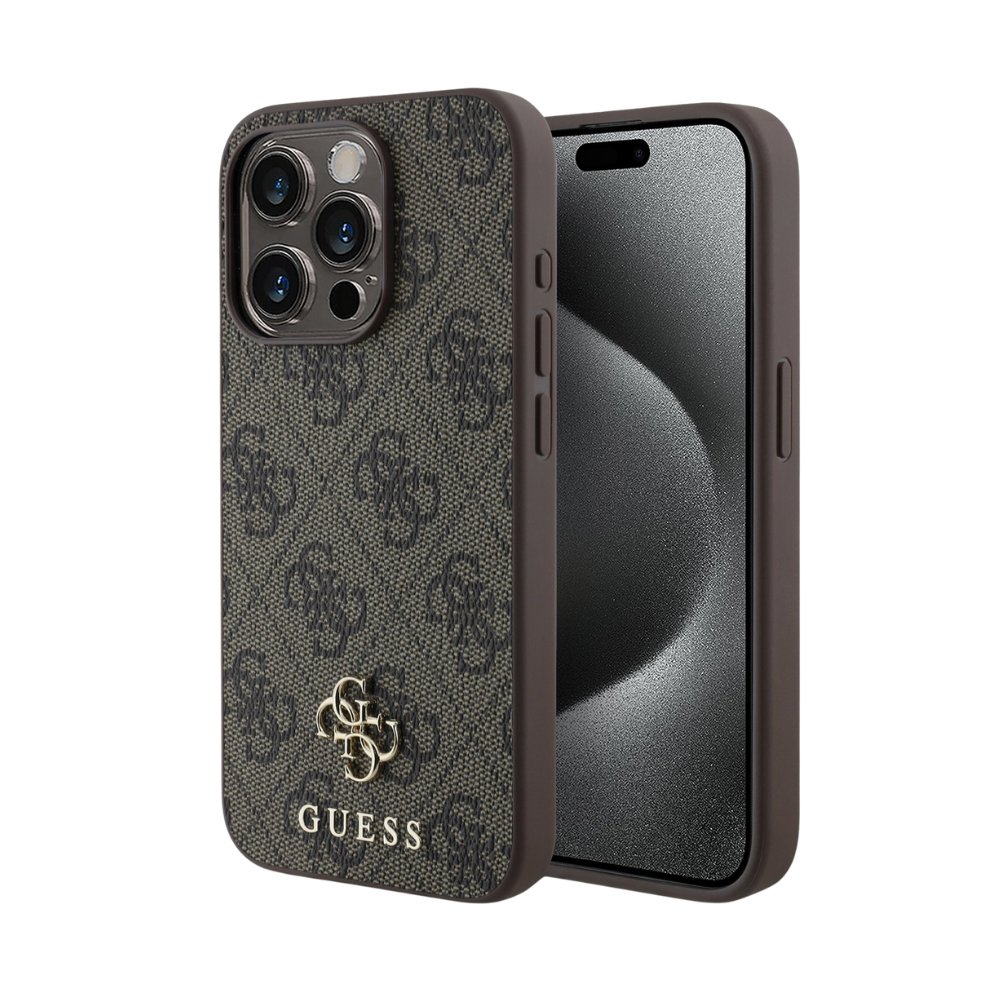 GUESS Hc MagSafe Pu 4g Small 4g And Classic Brown iPhone 16 Pro