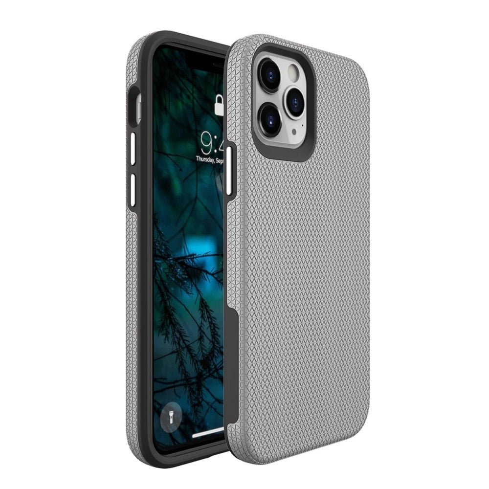 Estuche Clásico Prodigee Rockee Silver Apple iPhone 13 Pro Color Gris — foto 2