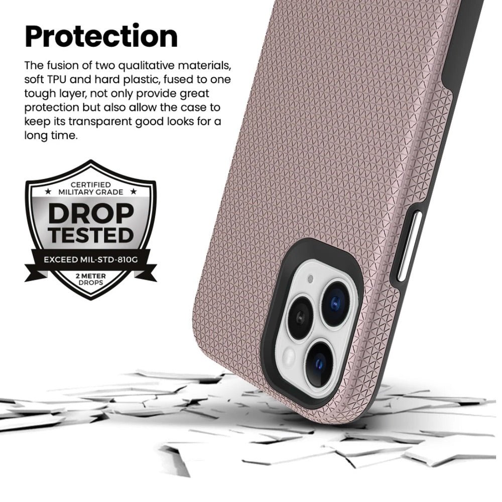 Estuche Clásico Prodigee Rockee Rose Apple iPhone 13 Pro Color Rosado — foto 3