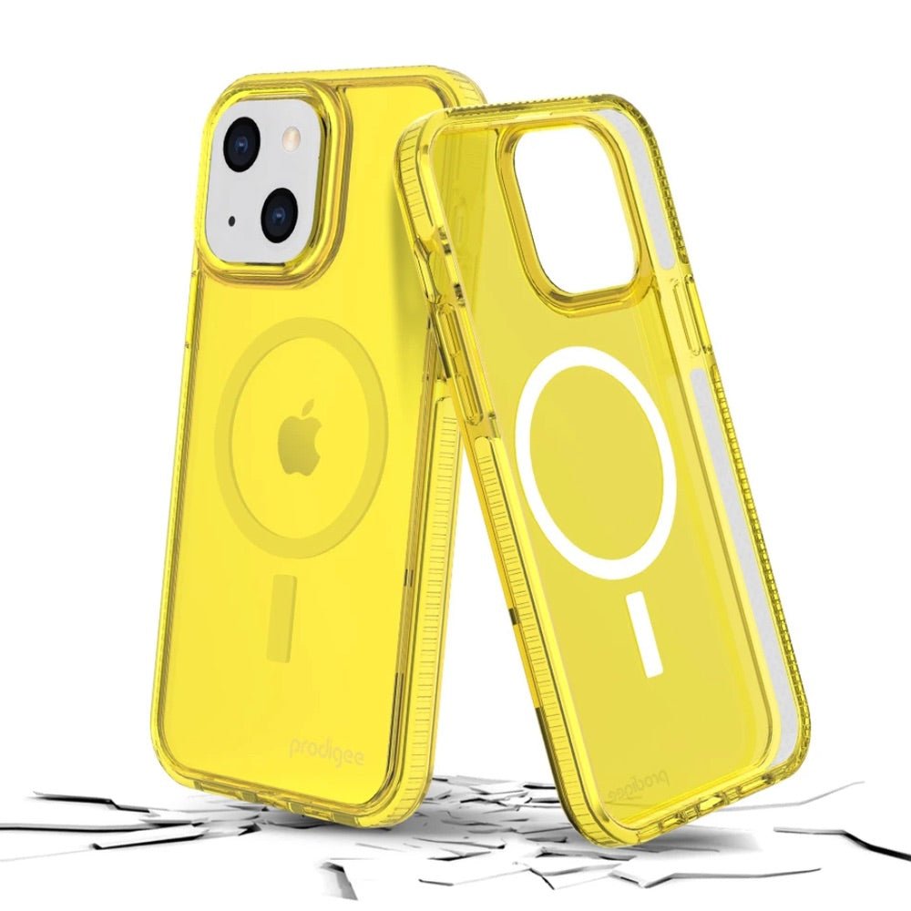 Estuche Clásico Prodigee Safetee Neo Lemon con MagSafe Apple iPhone 13 Color Verde