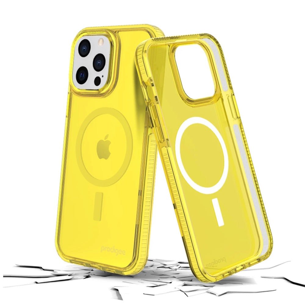 Estuche Clásico Prodigee Safetee Neo Lemon con MagSafe Apple iPhone 13 Pro Color Verde