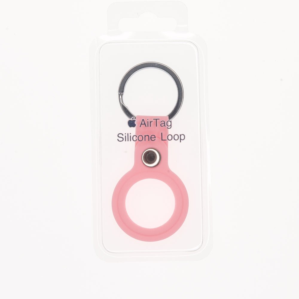 Estuche Silicon El Rey Silicon Abierto Ambolado Airtag Apple Todos Color Rosado
