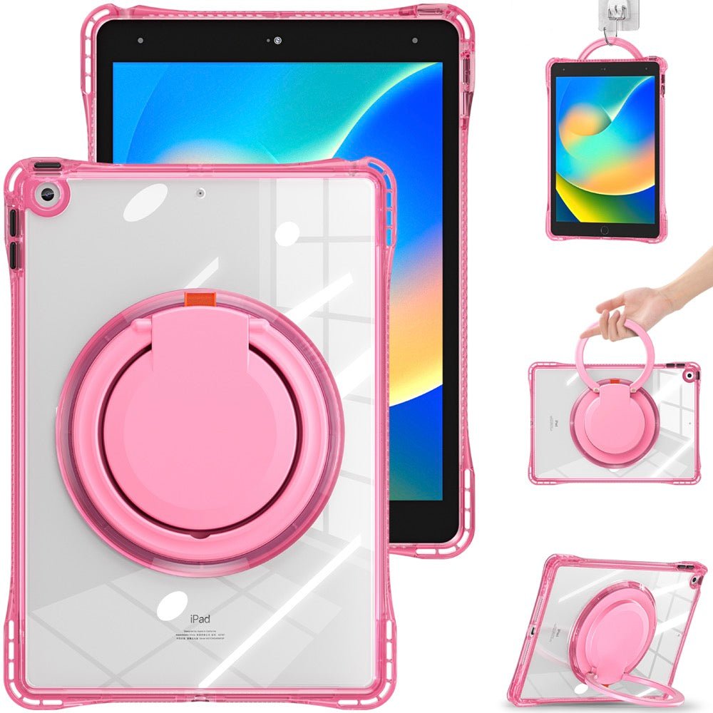 Estuche Transparent B Series Modelo iPad 10.2 Color Fucsia con Strap — foto 2