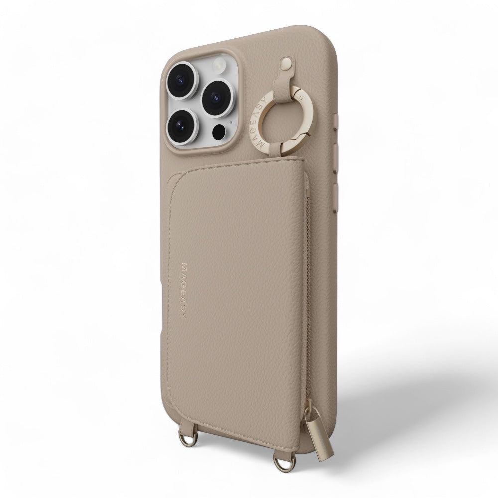 Estuche SwitchEasy Wallet iPhone 16 Pro Pouch M Wallet Phone Case With Stand Camel Brown Color Cafe — foto 5
