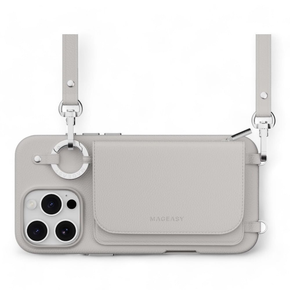 Estuche SwitchEasy Wallet iPhone 16 Pro Pouch M Wallet Phone Case With Stand Color Gris — foto 4