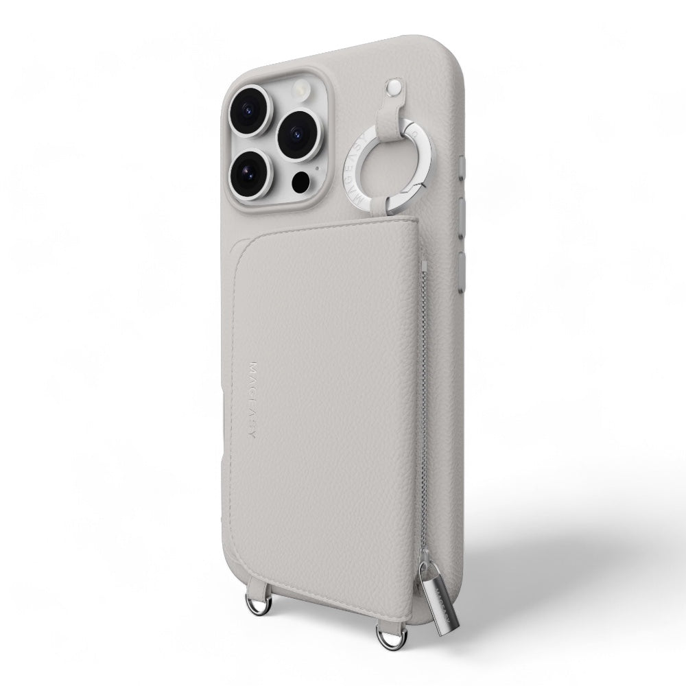 Estuche SwitchEasy Wallet iPhone 16 Pro Pouch M Wallet Phone Case With Stand Color Gris — foto 5