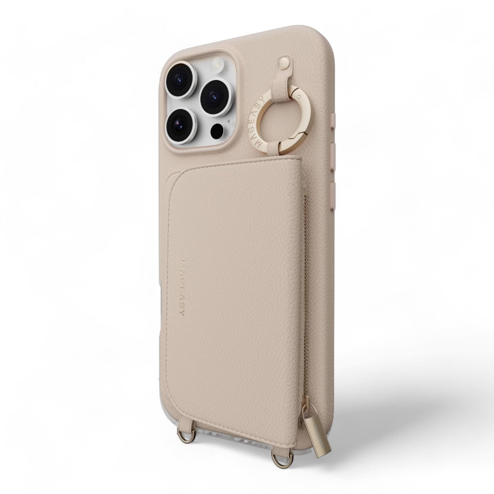 Estuche SwitchEasy Wallet iPhone 16 Pro Pouch M Wallet Phone Case With Stand Color Rosado Arena — foto 5