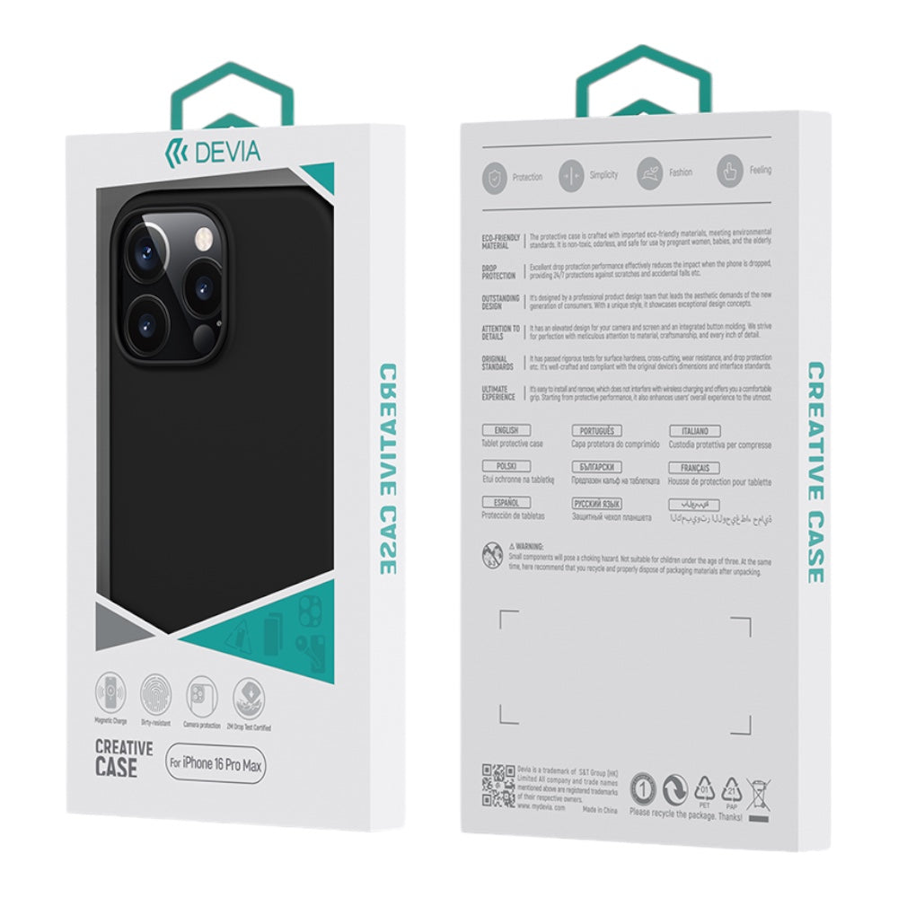 Estuche Devia Skin iPhone 16 Pro Nature Series Silicone Magnetic Case Color Gris Oscuro — foto 5
