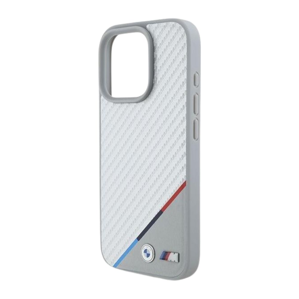 BMW Hc M MagSafe Pu Carbon Tricolor Line Grey iPhone 16 Pro Max — foto 3