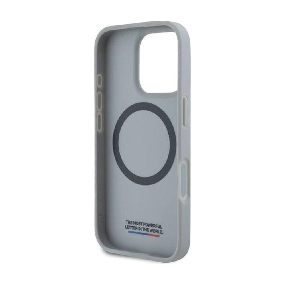 BMW Hc M MagSafe Pu Carbon Tricolor Line Grey iPhone 16 Pro Max — foto 4