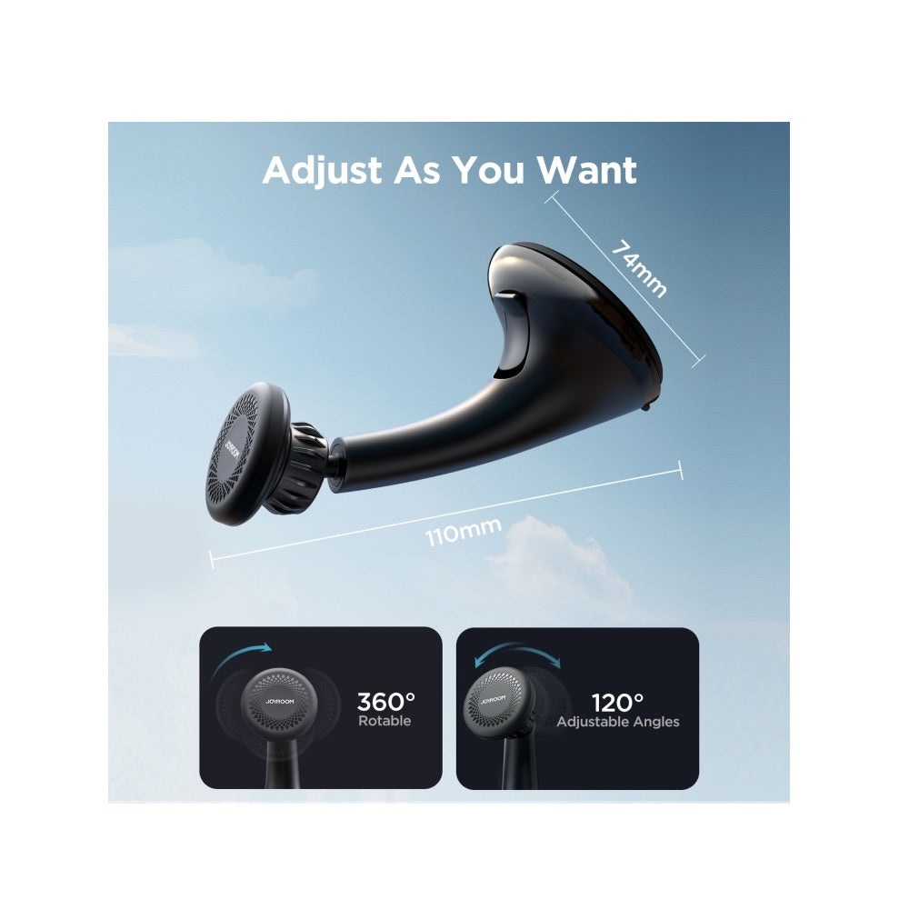 Accesorio JoyRoom Holder Jr-zs356 Magnetic Car Phone Mount (windshield) Color Negro — foto 7