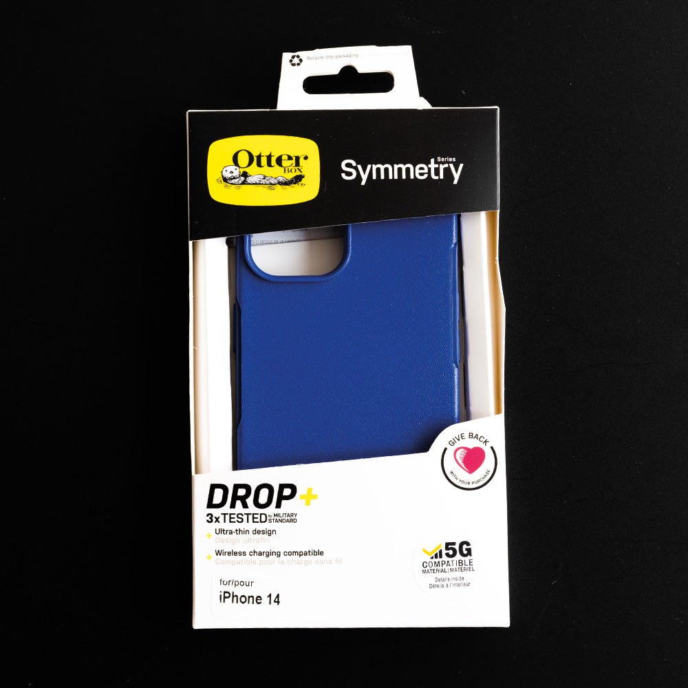 Estuche Clásico OtterBox Symmetry Apple iPhone 14 Color Azul