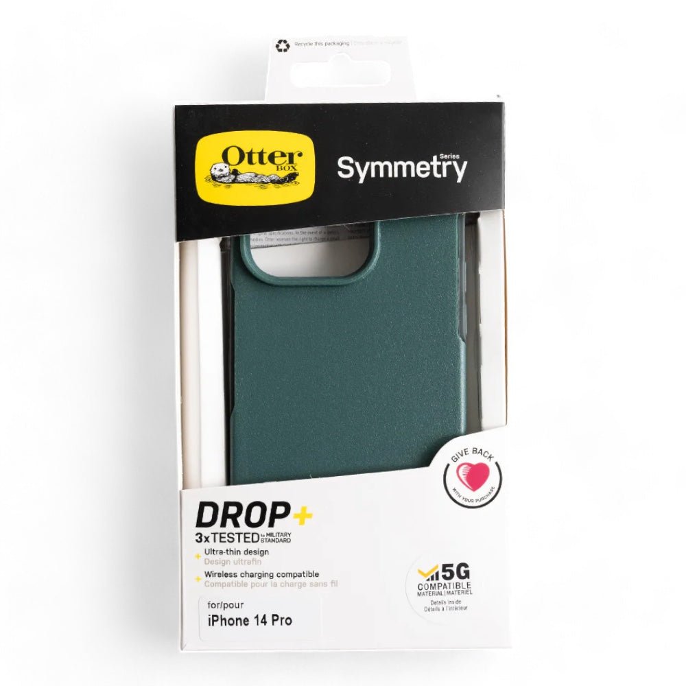 Estuche Clásico OtterBox Symmetry Apple iPhone 14 Pro Color Verde