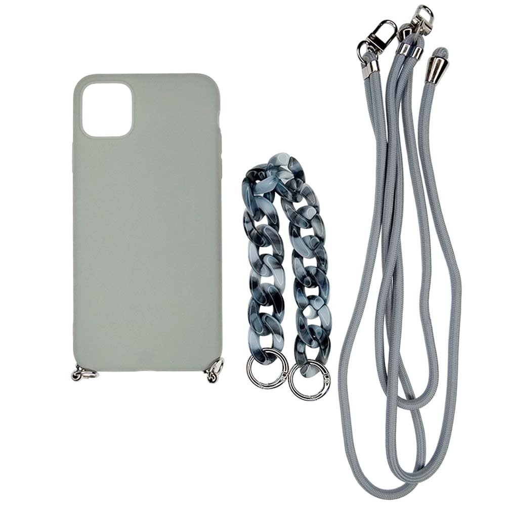 Estuche El Rey Strap iPhone 13 Pro - Gris