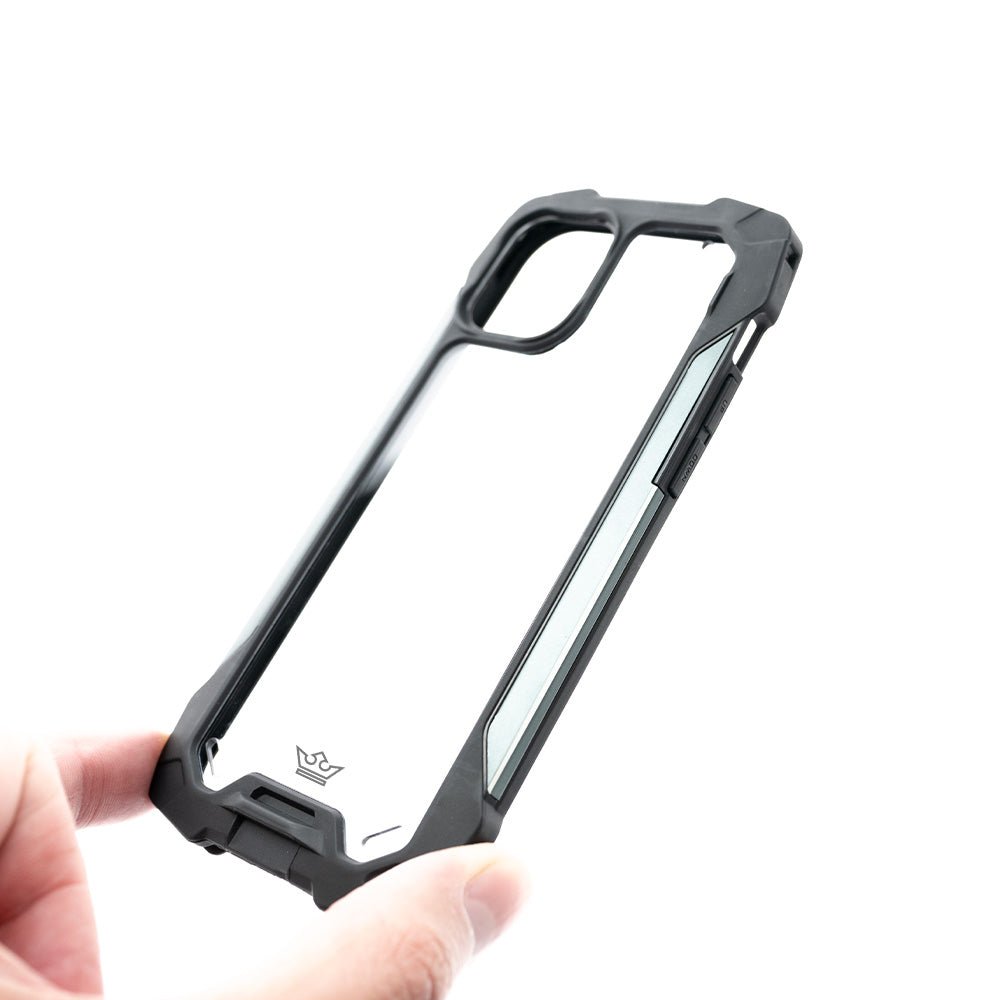 Estuche Clásico el Rey Impact 10 Metros de Protección Apple iPhone 12 Pro Max Color Negro / Gris — foto 2