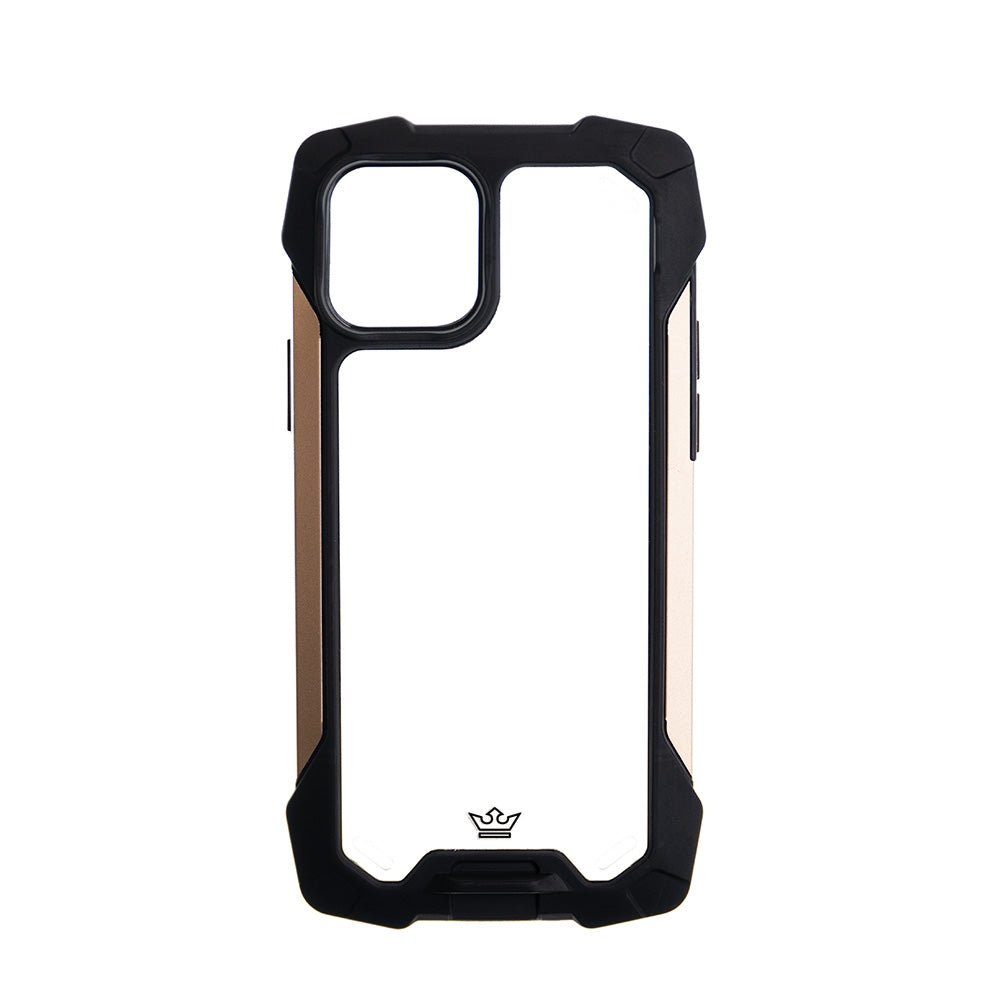 Estuche Clásico el Rey Impact 10 Metros de Protección Apple iPhone 12 Pro Max Color Negro / Dorado