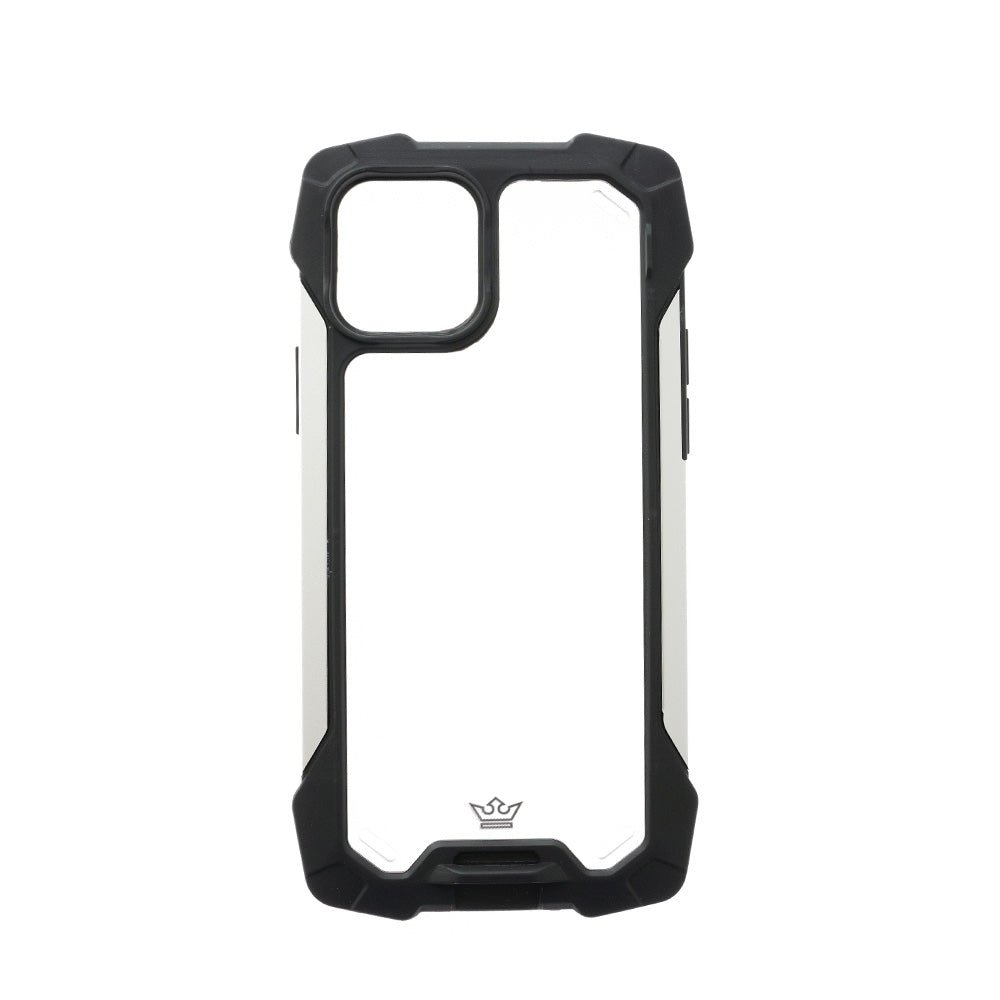 Estuche Clásico El Rey Impact 10 Metros de Protección Apple iPhone 13 Pro Max Color Negro / Plateado