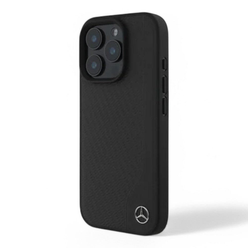 Mercedes-benz Mb Hc MagSafe Wood Imitation Leather Black iPhone 16 Pro Max — foto 4