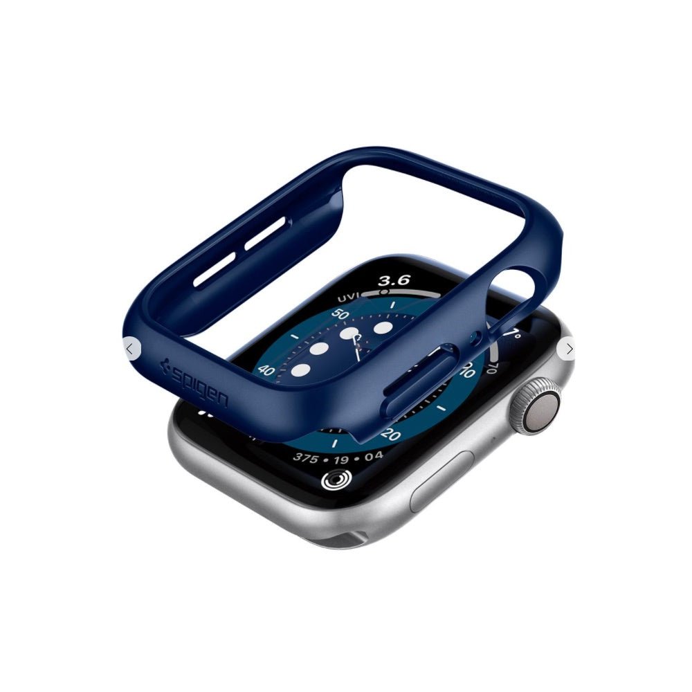 Estuche Watch Bumper Spigen Think Fit Apple 44 / 45 Mm Color Azul