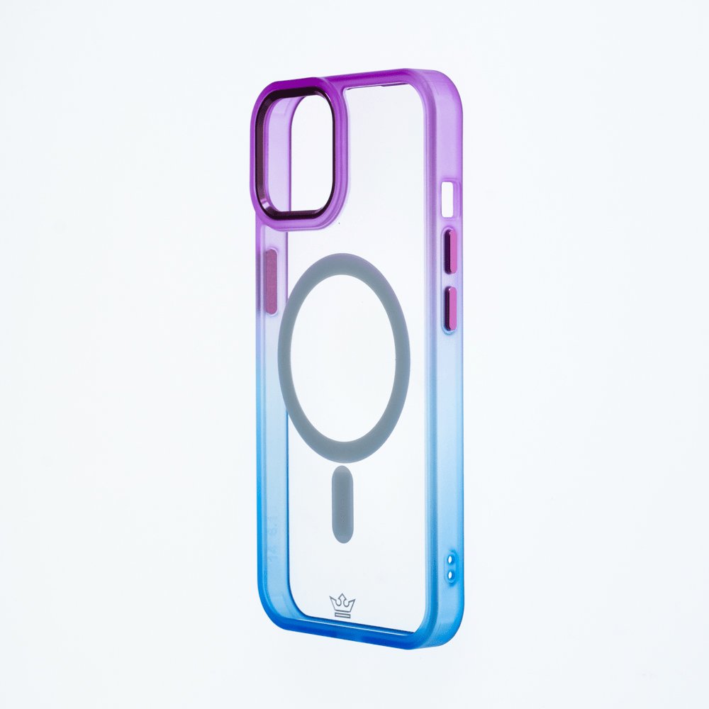 Estuche MagSafe El Rey Degrade para iPhone 14 Pro - Morado/Azul — foto 2