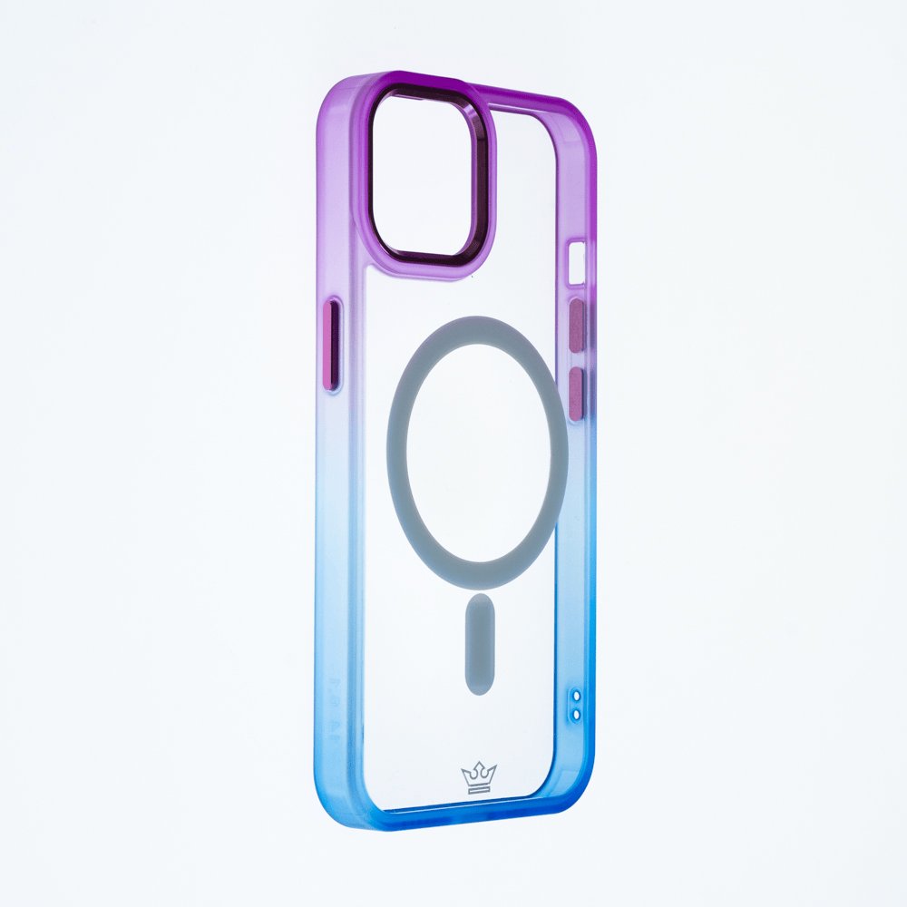 Estuche MagSafe El Rey Degrade para iPhone 14 Pro - Morado/Azul — foto 3