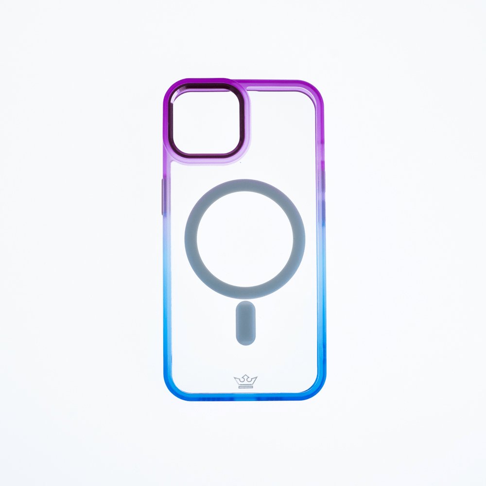 Estuche MagSafe El Rey Degrade para iPhone 14 Pro - Morado/Azul