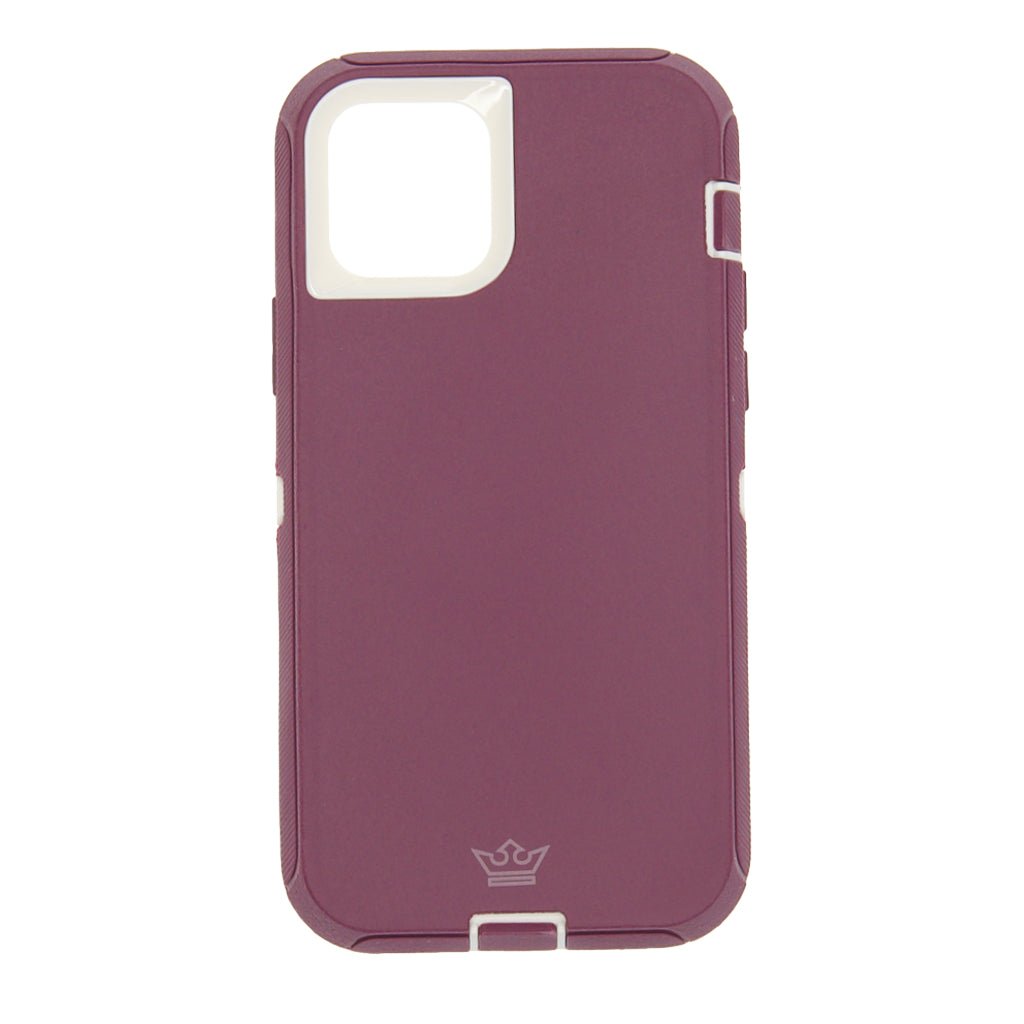 Case el Rey Defender con Clip | Apple iPhone 12 Mini | Rojo / Blanco