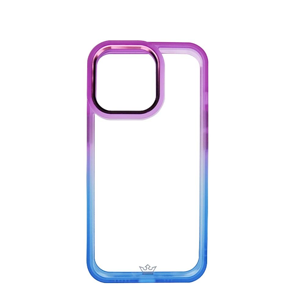 Estuche Clásico El Rey Degrade Morado/Azul para iPhone 12 Pro Max