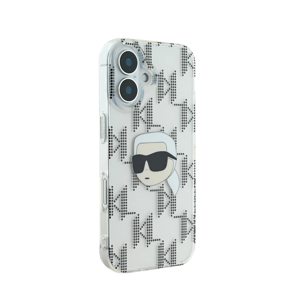 Estuche Karl Lagerfeld Hc Iml K. Head Monogram Electroplated Transparent iPhone 16 — foto 2