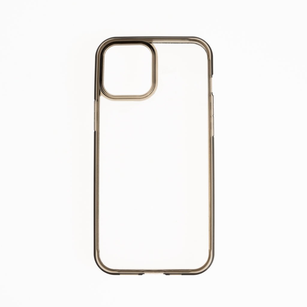 Estuche Clásico Spigen Transparente Marco Apple iPhone 13 Pro Color Gris / Transparente