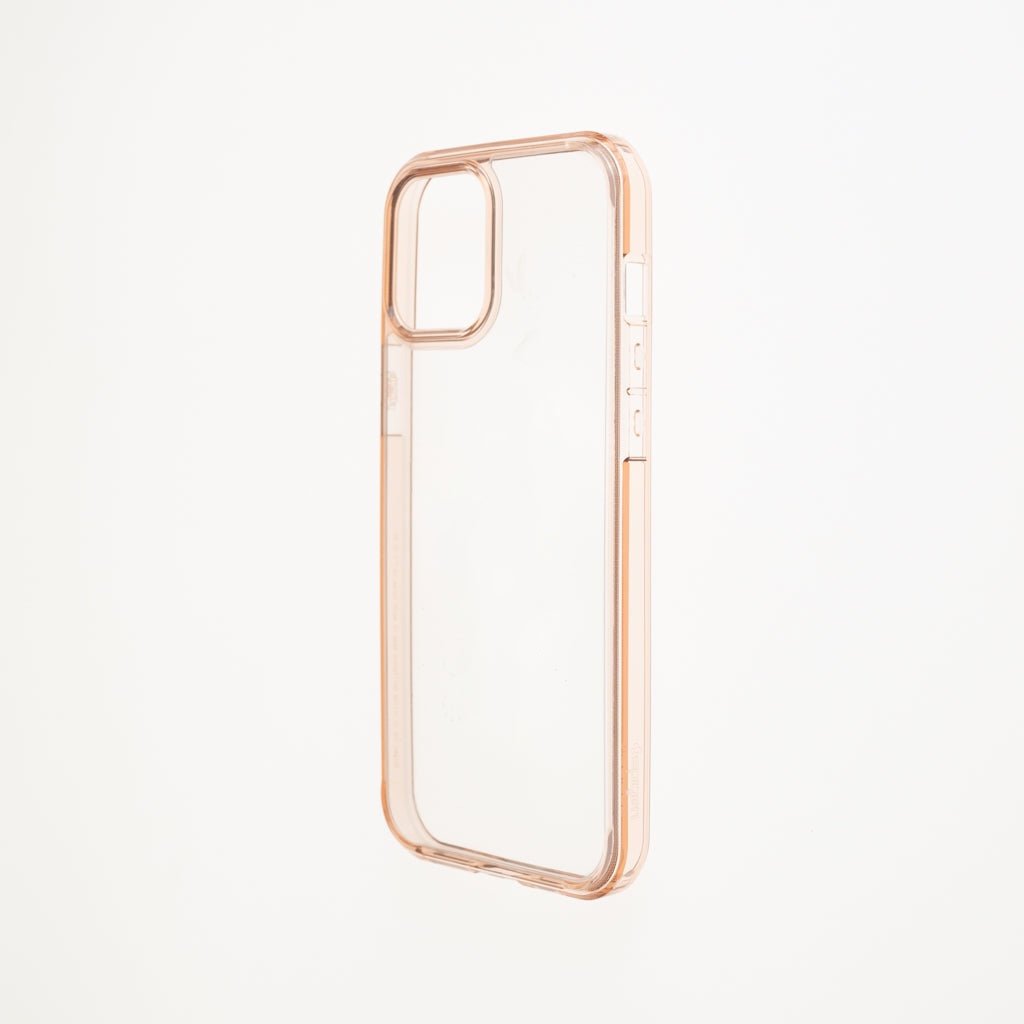 Estuche Clásico Spigen Transparente Marco Apple iPhone 13 Pro Color Rosado / Transparente — foto 2