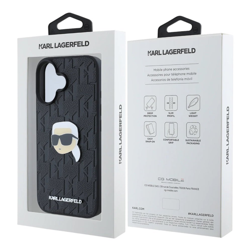 Estuche Karl Lagerfeld Skin iPhone 16 - Negro — foto 4