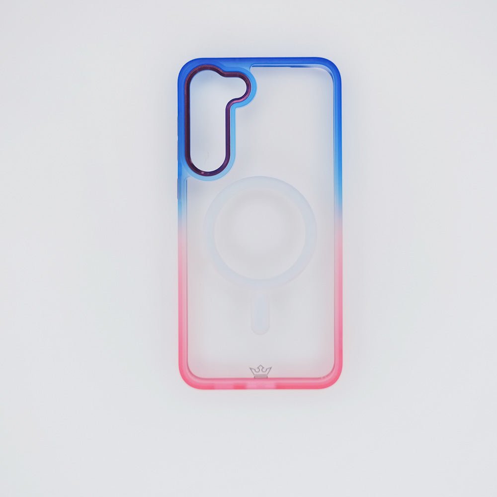 Estuche El Rey Degrade Samsung S23 Plus MagSafe Azul/Fucsia