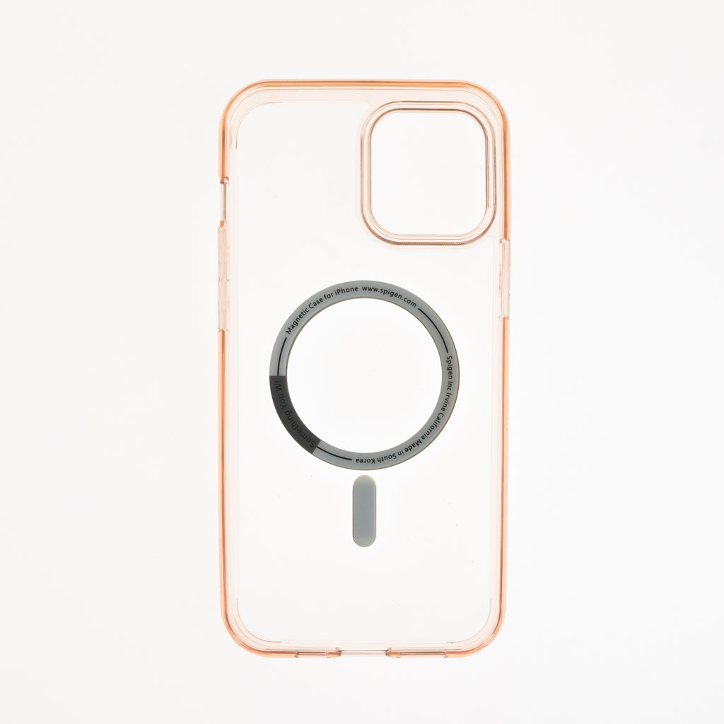 Estuche Clásico Spigen Transparente Marco Apple iPhone 13 Color Rosado / Transparente — foto 5