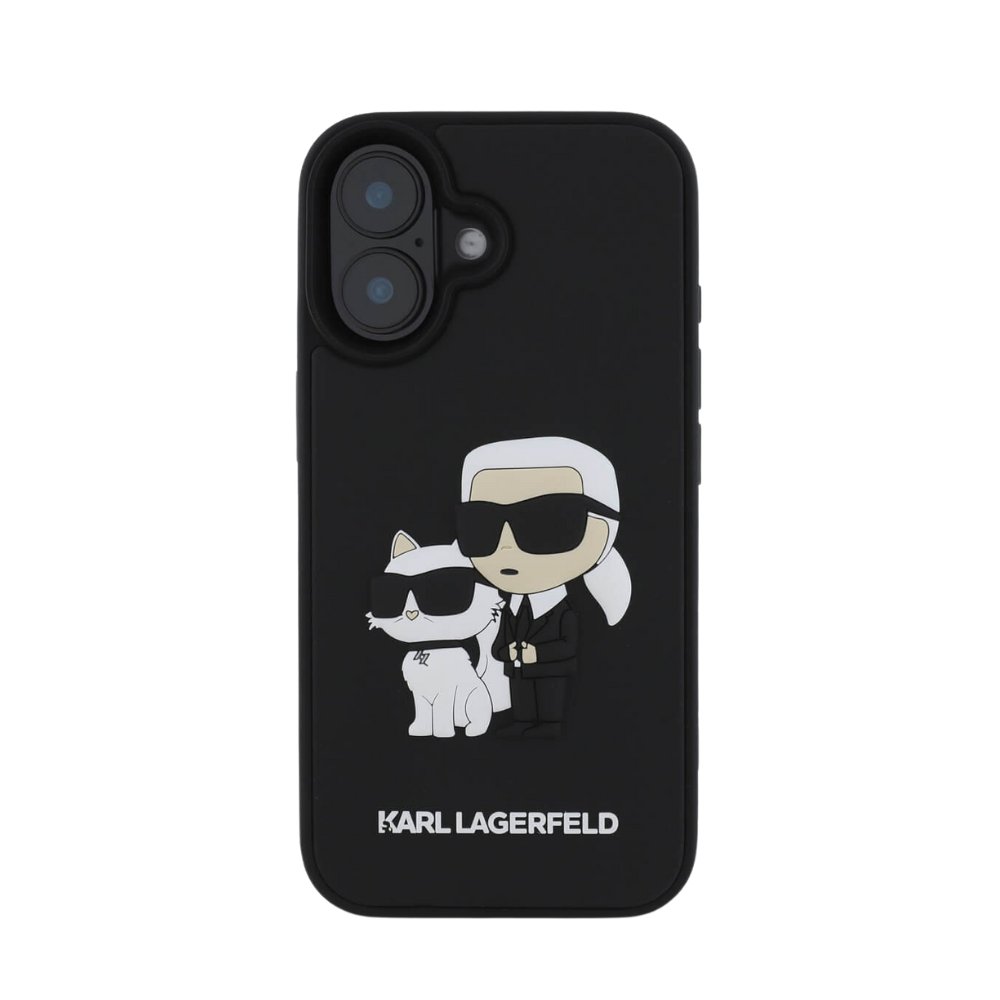 Estuche Karl Lagerfeld Hc 3d Rubber Kc Nft Black iPhone 16 — foto 2
