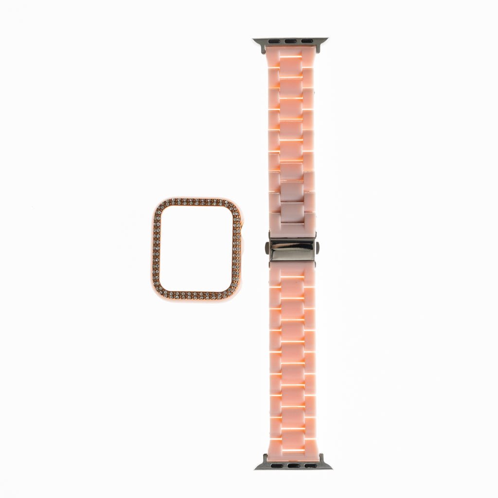 Pulsera Generica Bumper con Diamantes para Apple Watch 42mm - Rosado