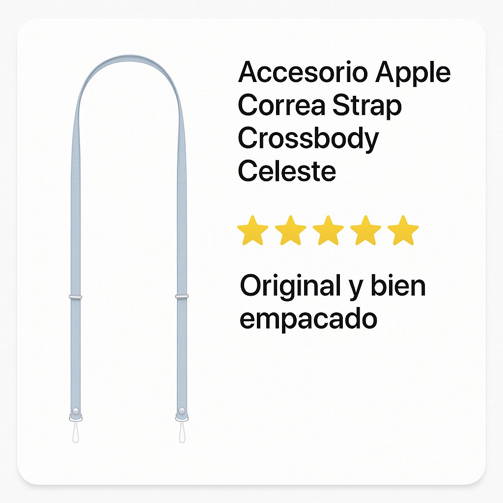 Accesorio Apple Correa Strap Crossbody Celeste — foto 8