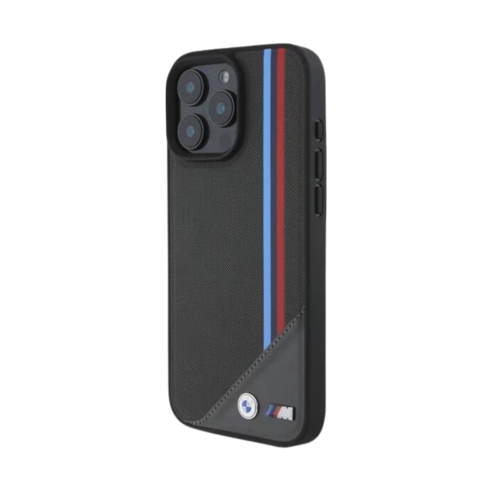 BMW Hc M MagSafe Pu Meshed Tricolor Stripes Antracite iPhone 16 Pro Max — foto 4