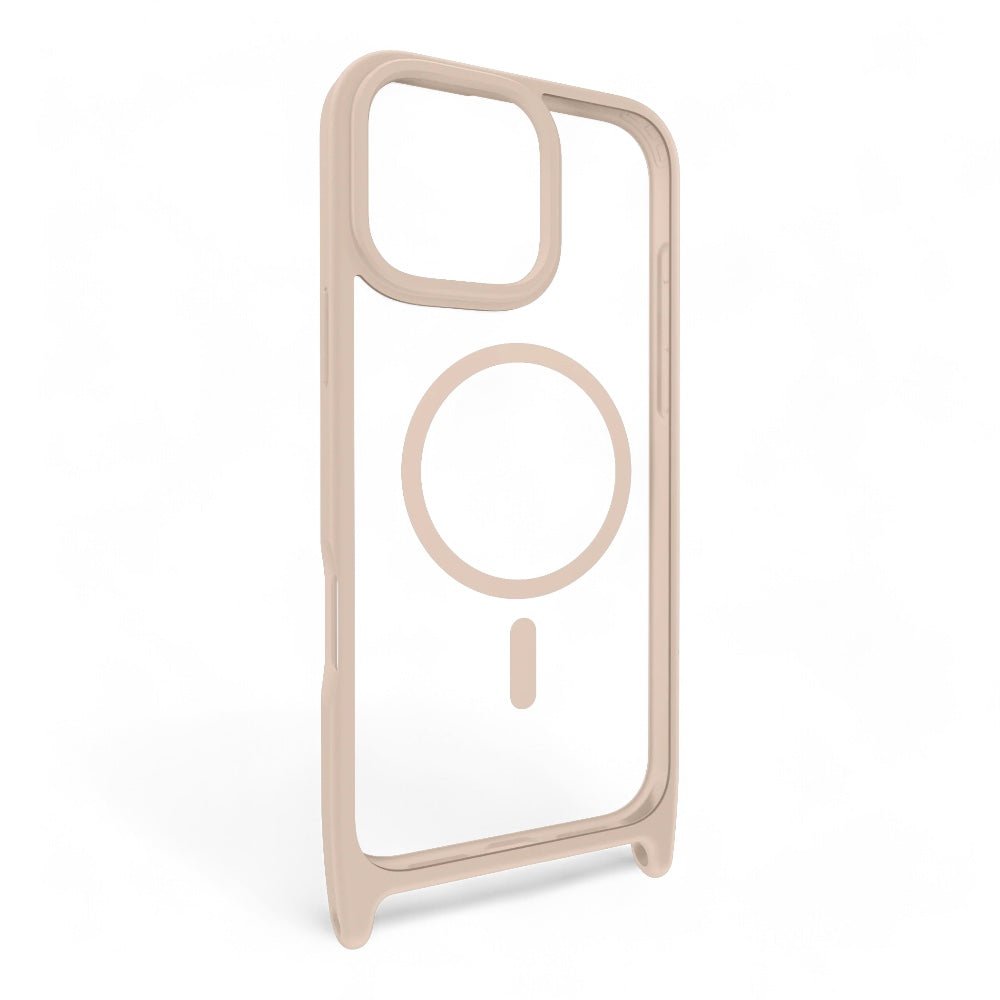 Estuche MagEasy Roam iPhone 16 Pro Roam M Shockproof Protective Case With Lanyard Color Rosado Arena — foto 3