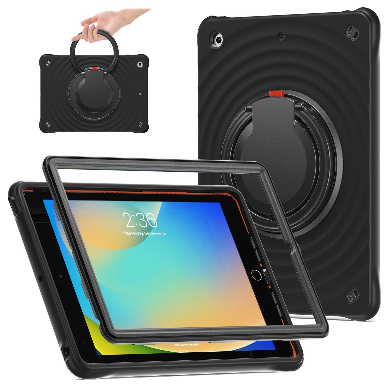 Estuche Chief Engineer B Series Modelo iPad 10.2 Color Negro con Strap — foto 3