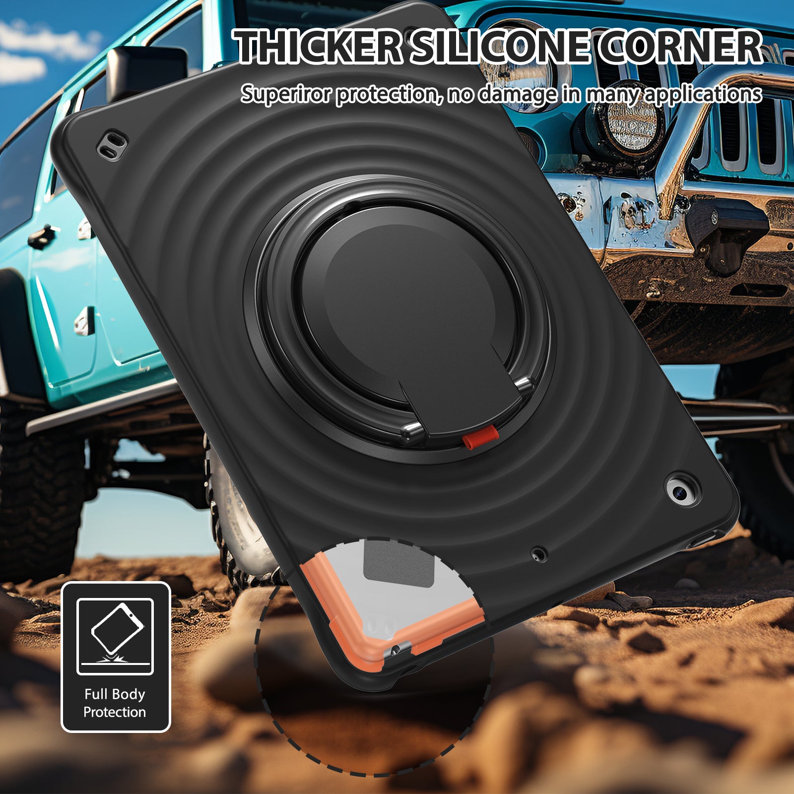 Estuche Chief Engineer B Series Modelo iPad 10.2 Color Negro con Strap — foto 8