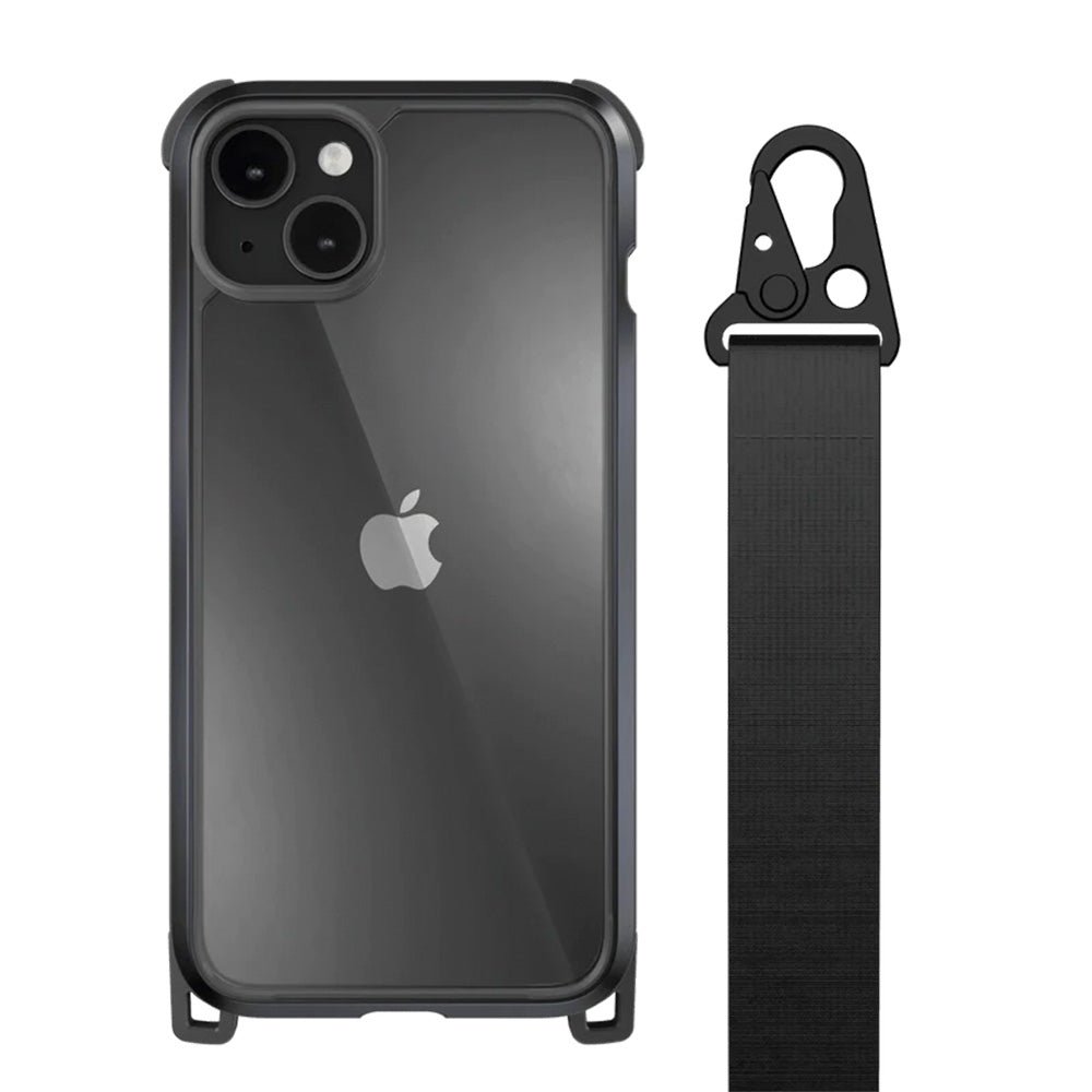 Estuche Straps SwitchEasy Odyssey Rugged para iPhone 14 Plus - Negro