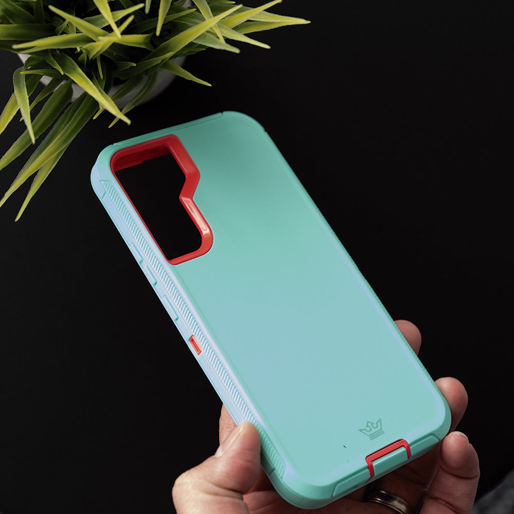Case el Rey Defender | Galaxy S22 | Turquesa / Rosado — foto 4
